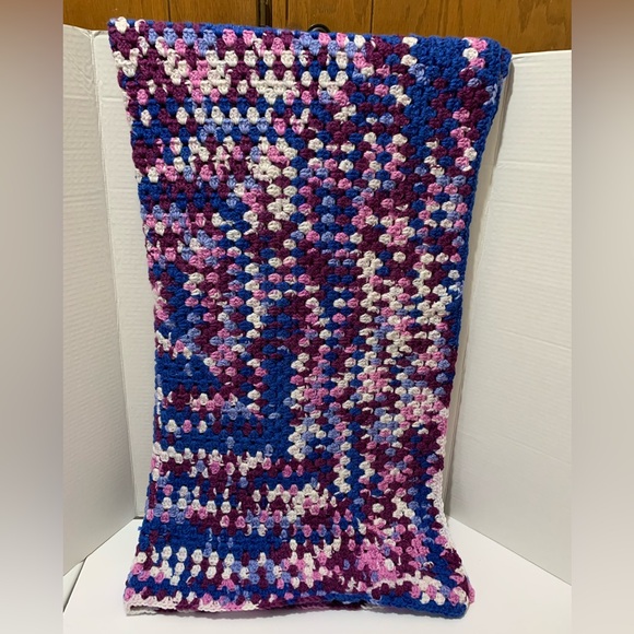 Stroller, Car, Bassinet, Crib, Lap Handmade Crocheted Blanket New - Picture 5 of 10